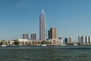Zalmhaven Toren, Rotterdam – the ventilated facade construction starts with BILDA