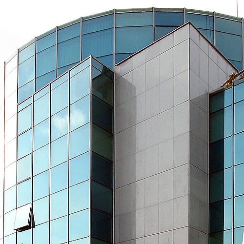 Facade view of Business center Lozenets in Sofia, Bulgaria